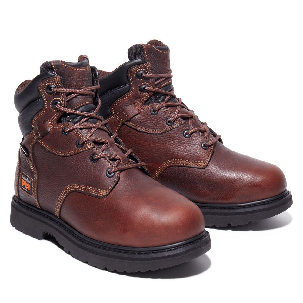 Timberland Mens Work Boots PRO® Flexshield Met Guard 6\" Steel Toe - Burgundy - India CA1620957